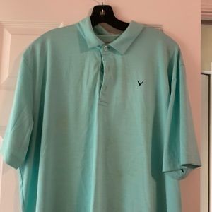Men’s Callaway golf shirt, XL, blue